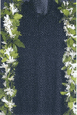 maile lei with tuberose wrap