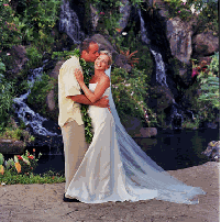 Kiss at Waterfall