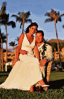 Bride in Groom's Lap