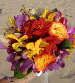 vibrant tropical mixed bouquet